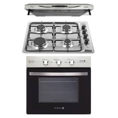 SINDELEN - Kit-138 Horno Empotrado Eléctrico 57 Lt He-7200In + Encimera Gas Ceg-4600In + Campana Ca-610Ein