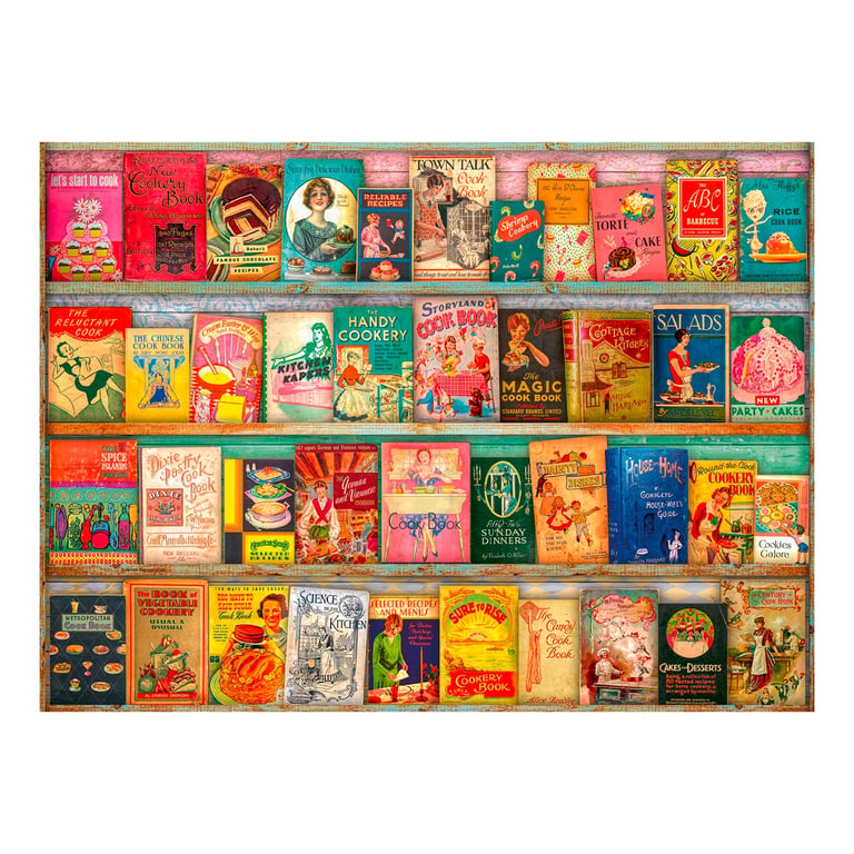 RAVENSBURGER - Puzzle Libros de Cocina Vintage 500 Piezas | Ofertitas