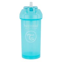 TWISTSHAKE - Vaso Straw Cup 360 Ml Azul