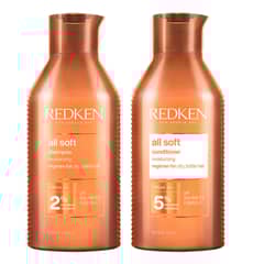 REDKEN - Tratamiento Capilar Hidratación Cabello Seco All Soft Shampoo 500Ml + Acondicionador 500Ml