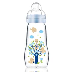 MAM - Mamadera 260 ml Vidrio Celeste