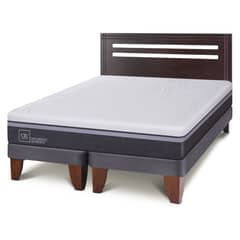 CIC - Cama Europea Ortopedic Advance 2 Plazas Base Dividida + Respaldo New Munich