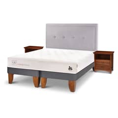 CIC - Cama Europea Cocopedic 2 Plazas Base Dividida Ganges Set