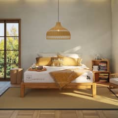 CIC - Cama Europea Cocopedic King + Respaldo Ganges