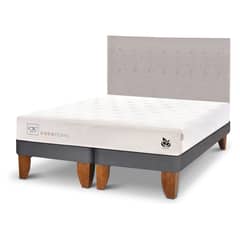 CIC - Cama Europea Cocopedic King + Respaldo Tigris