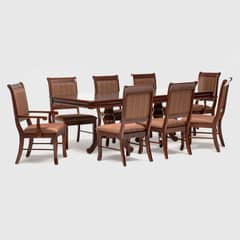 DANIELS - Juego De Comedor Atri C/ Ext 6 Sillas + 2 Sitiales