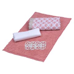MASHINI - Set Cortina Baño 4 Piezas Caja Alamo