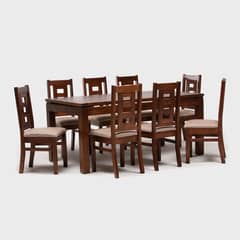 DAGON - Juego De Comedor Roma Rectangular 8 Sillas