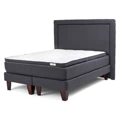 DRIMKIP - Cama Europea Hybrida Súper King 200x200 Cm + Respaldo