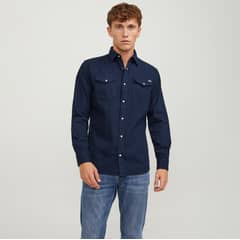 JACK&JONES - Camisa Denim Manga Larga Hombre