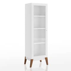 BE DESIGN - Vitrina 1 Puerta Amber blanco