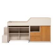 DECOCASA - Cama Aila Off White 1.5 Plazas