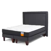 DRIMKIP - Cama Europea Funcional 2 Plazas Plus 150x200 Cm + Respaldo