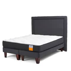 DRIMKIP - Cama Europea Funcional Queen 160x200 Cm + Respaldo
