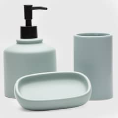 ZAHR - Set Accesorios De Baño 3 Piezas Cerámica