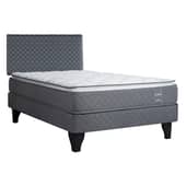 CELTA - Cama Europea Altamira 1.5 Plazas Base Normal + Respaldo
