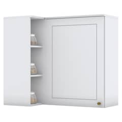 HOME MOBILI - Mueble Aereo Esquinero 1 Puertas American Blanco