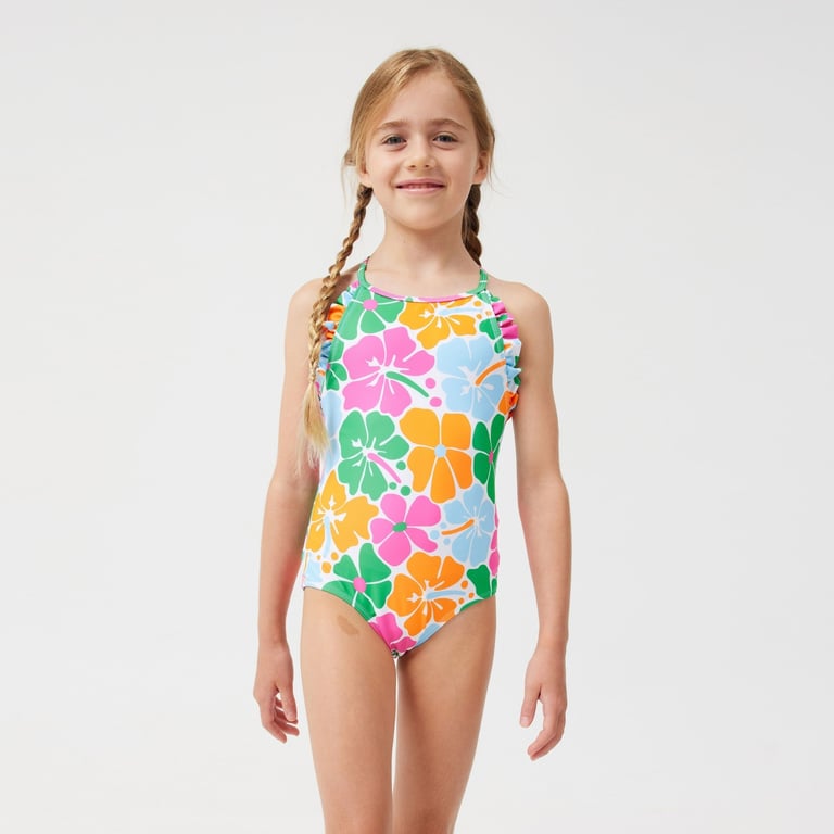 Banador Falabella Trajes De BaÃ±o Traje De Baño Niña MEDIA LUNA