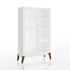 BE DESIGN - Vitrina 2 Puertas Blanca Amber
