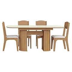 DECOCASA - Comedor Tw74 Extensible+6 Sillas