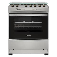 MIDEA - Cocina 5 Quemadores Horno De 86.1Lt Con Grill Gas Licuado Mcg-5Qpi30Ns