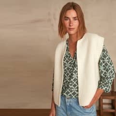 MAISON 123 - Chaleco Lana Mujer