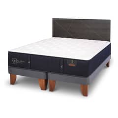 CIC - Cama Europea 2 Plazas Premium 150 x 200 Cm Base Dividida + Respaldo