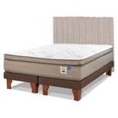 FLEX - Cama Europea Terra Cobre 2 Plazas + Respaldo