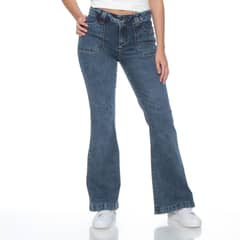 WADOS - Jeans Cargo Tiro Alto Mujer