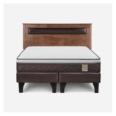 ROSEN - Cama Europea New Style 4 P 2 Plazas + Respaldo