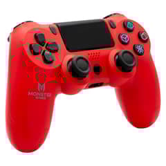 MONSTER GAMES - Control Joystick Ps4 Bluetooth Rojo