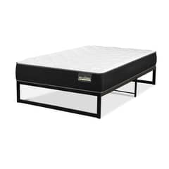 BELSOGNO - Cama Iron Smart Plus Black 1.5 Plazas