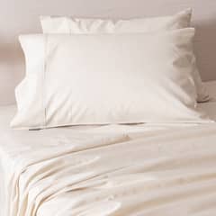 SOHOME - Sábana Lisa 180 Hilos 2 Plazas Beige