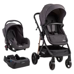 BEBESIT - Coche Cuna Travel System Cosmos Negro