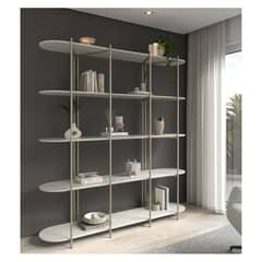 DECOCASA - Estante Enya Off White Champag