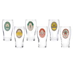 MICA - Set 6 Vasos Cerveceros Vintage 564 ml