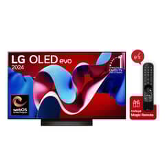 LG - Televisor OLED 55 Pulgadas Smart TV 4K UHD OLED55C4PSA + Magic Remote