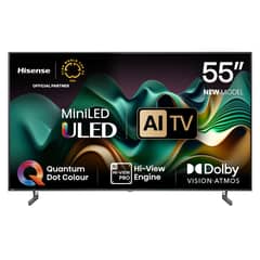 HISENSE - Mini LED Smart TV 55" U6N 4K Ultra HD Google TV