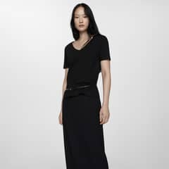 MANGO - Polera Manga Corta Mujer