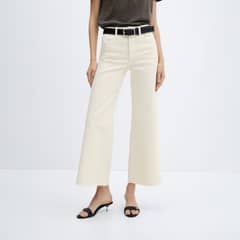 MANGO - Jeans Mujer Sharon Culotte Tiro Medio