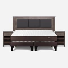 ROSEN - Cama Europea Ergo T King + Respaldo + 2 Veladores