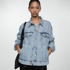 MANGO - Chaqueta Vaquera Oversize Mujer