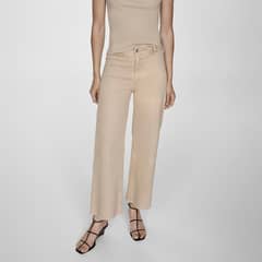 MANGO - Jeans Culotte Catherin Tiro Alto Mujer