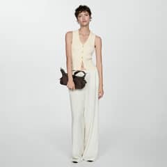 MANGO - Top Punto Botones Mujer