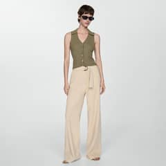 MANGO - Top Punto Botones Mujer