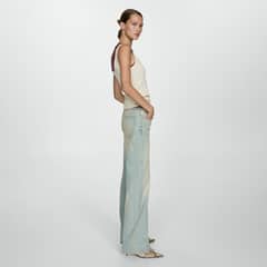MANGO - Jeans Recto Mira Tiro Medio Mujer