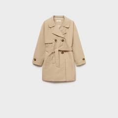 MANGO KIDS - Trench Clásico Cinturón Niña