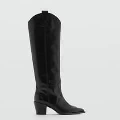 MANGO - Bota Piel Cowboy Mujer