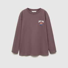 MANGO KIDS - Polera Manga Larga Estampada Niño