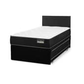 BELSOGNO - Diván Belsogn One Black + Respaldo B 1 Plaza